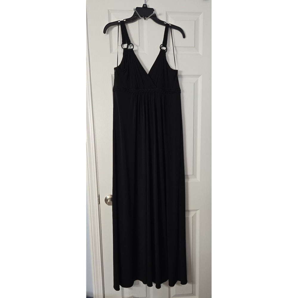 Karen Kane Womans Sleeveless Maxi Dress Size XL Black